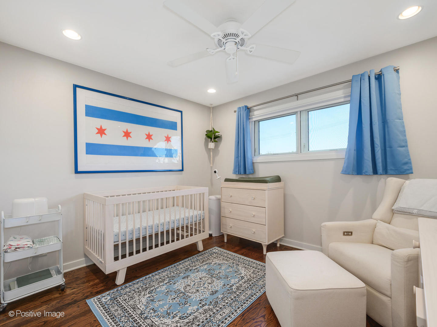 2139 North Bingham Street Chicago, IL 60647 - Photo 15 of 24 a bedroom with furniture and a rug