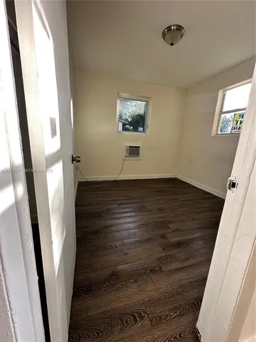 a view of an entryway with a window