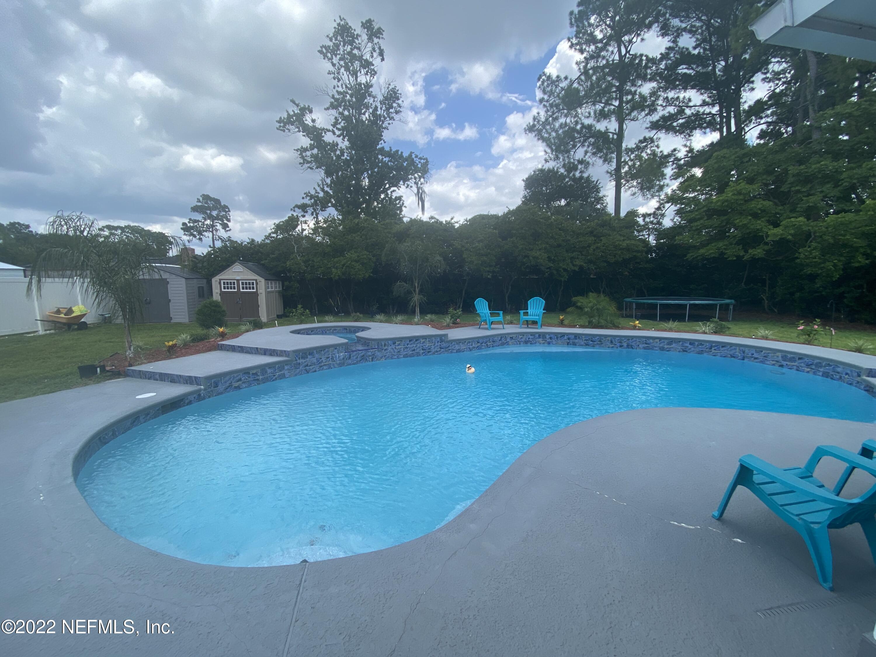 1043 Martinique Road Jacksonville, FL 32216 - Photo 19 of 24 newly redone inground pool
