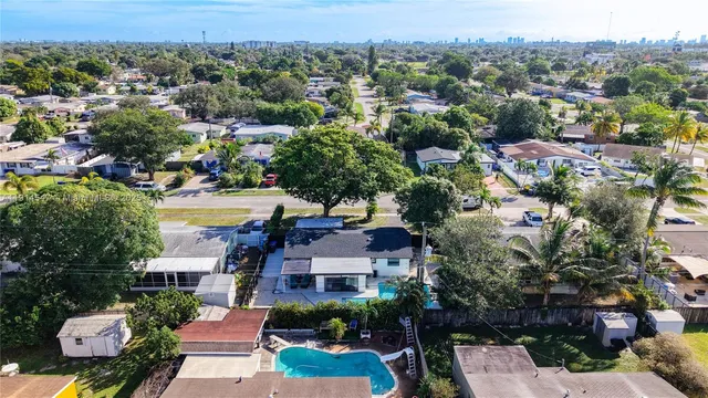 an aerial view of multiple house