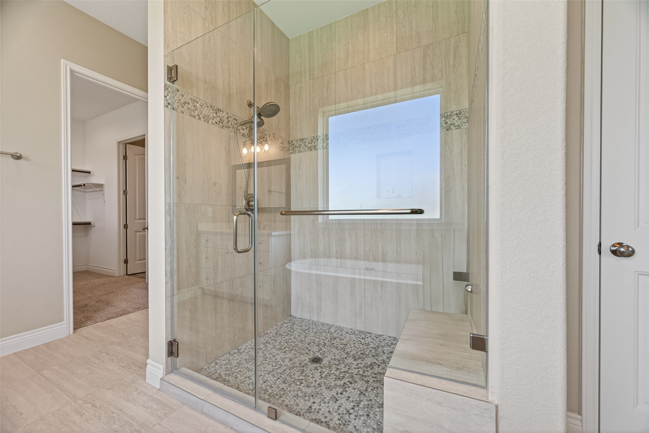 803 Lily Lane Rosharon, TX 77583 - Photo 28 of 36 Primary Shower with bench seating
