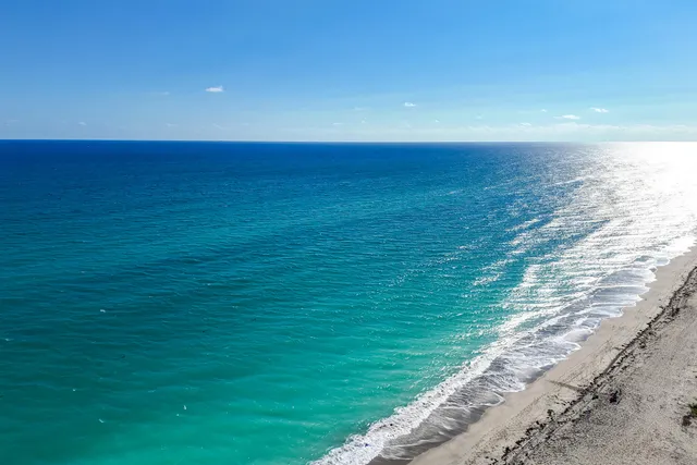 a view of an ocean beach