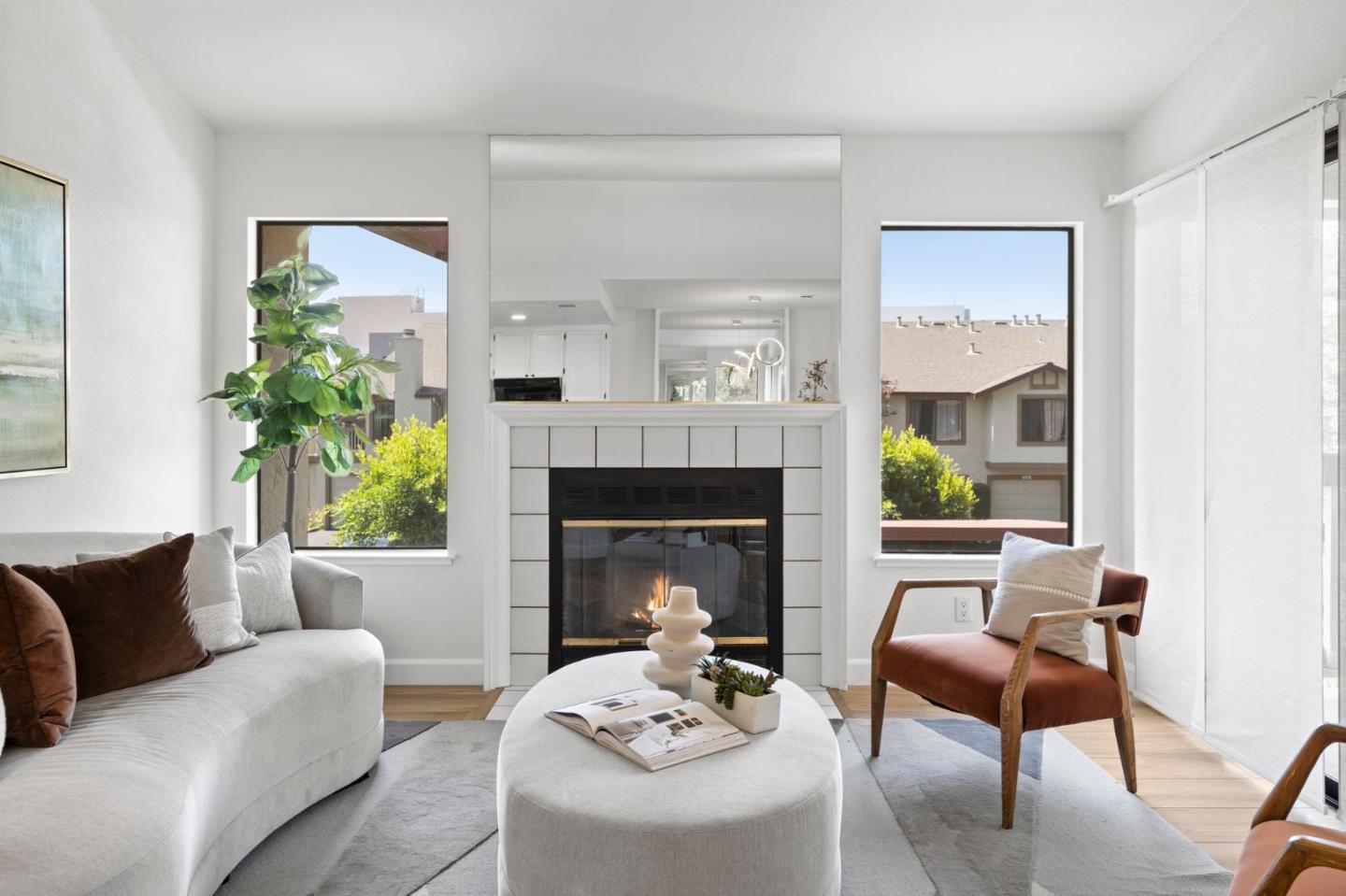 38872 Cherry Glen Common Fremont, CA 94536 - Photo 9 of 22 a living room with furniture and a fireplace