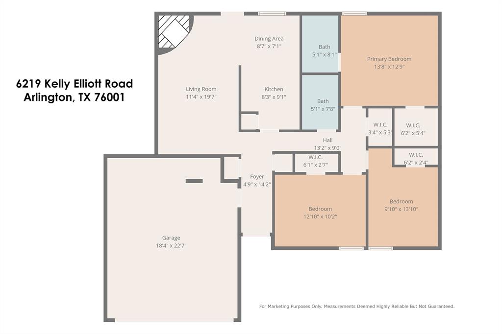 6219 Kelly Elliott Road Arlington, TX 76001 - Photo 17 of 17 Great floor plan