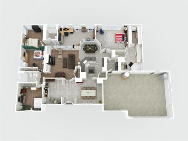 a view of a city with an ocean