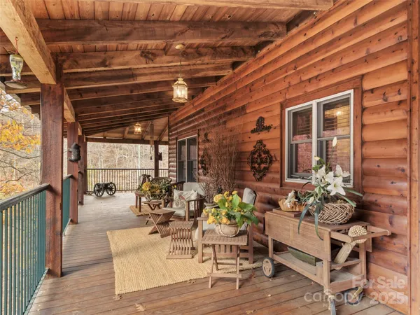 a outdoor living space with furniture