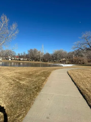 a view of an outdoor space and a lake view