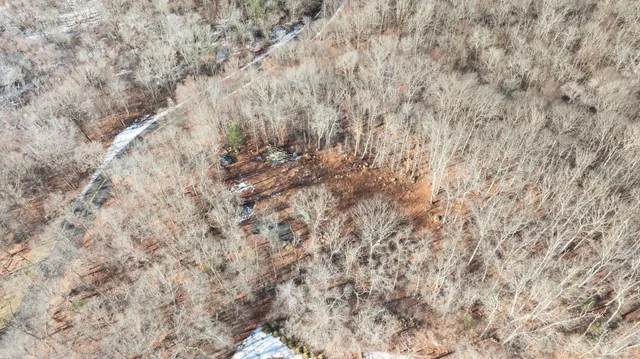 a view of a backyard of the house