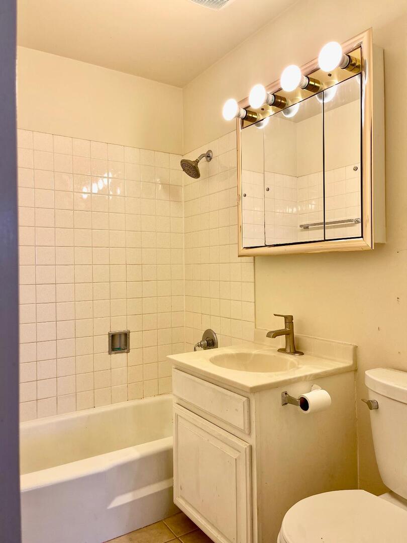 706 East Algonquin Road, Unit 204 Arlington Heights, IL 60005 - Photo 11 of 15 a bathroom with a sink a toilet and bathtub