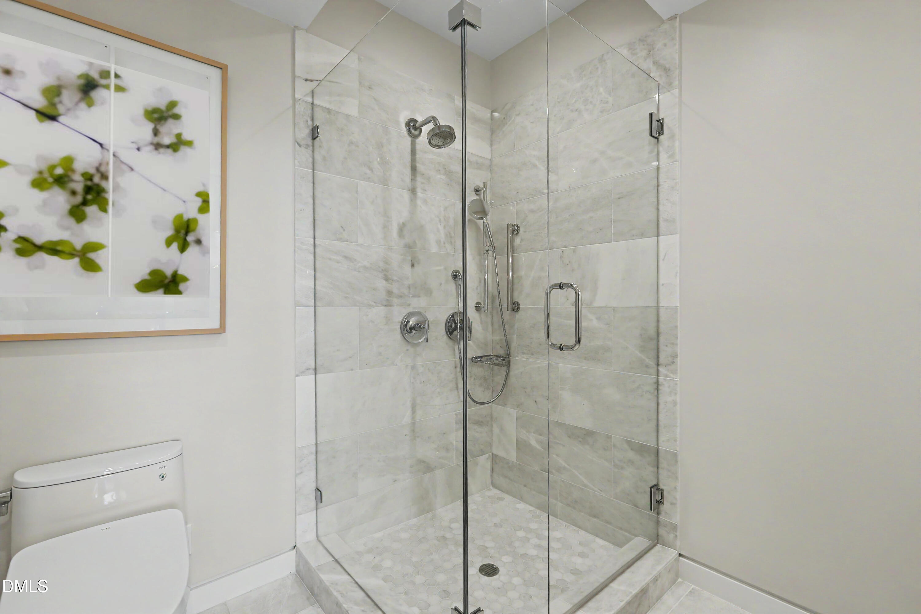 331 West Barbee Chapel Road Chapel Hill, NC 27517 - Photo 52 of 92 a bathroom with a shower and toilet