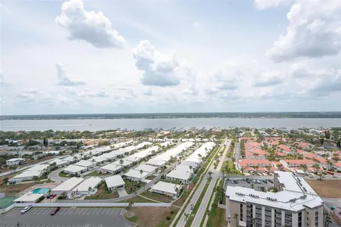 a view of a balcony with city view