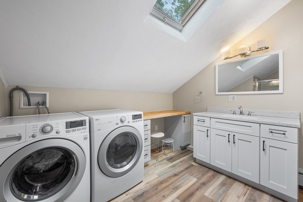 44 East Bare Hill Road Harvard, MA 01451 - Photo 17 of 20 a utility room with sink dryer and washer