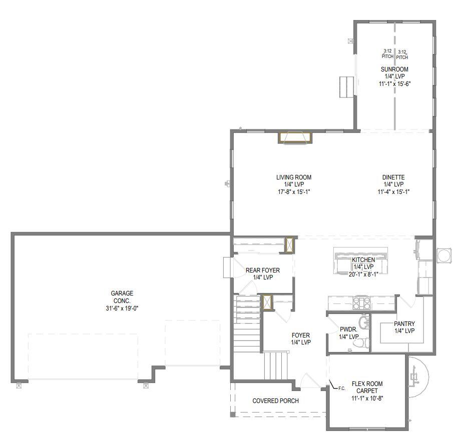 N118W14932 Mistletoe Road Germantown, WI 53022 - Photo 5 of 6 First Floor Plan