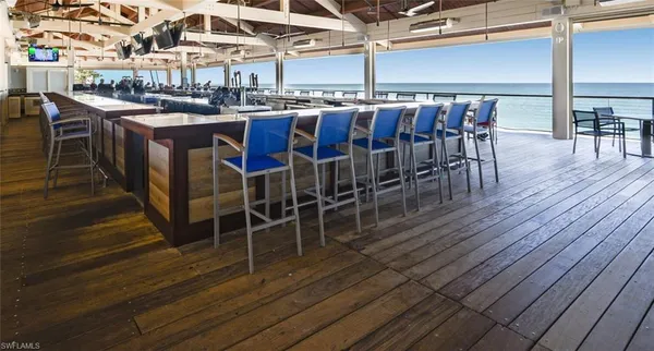 a view of a big room with wooden floor