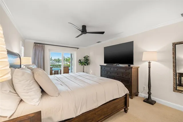 a view of a garden with a lake