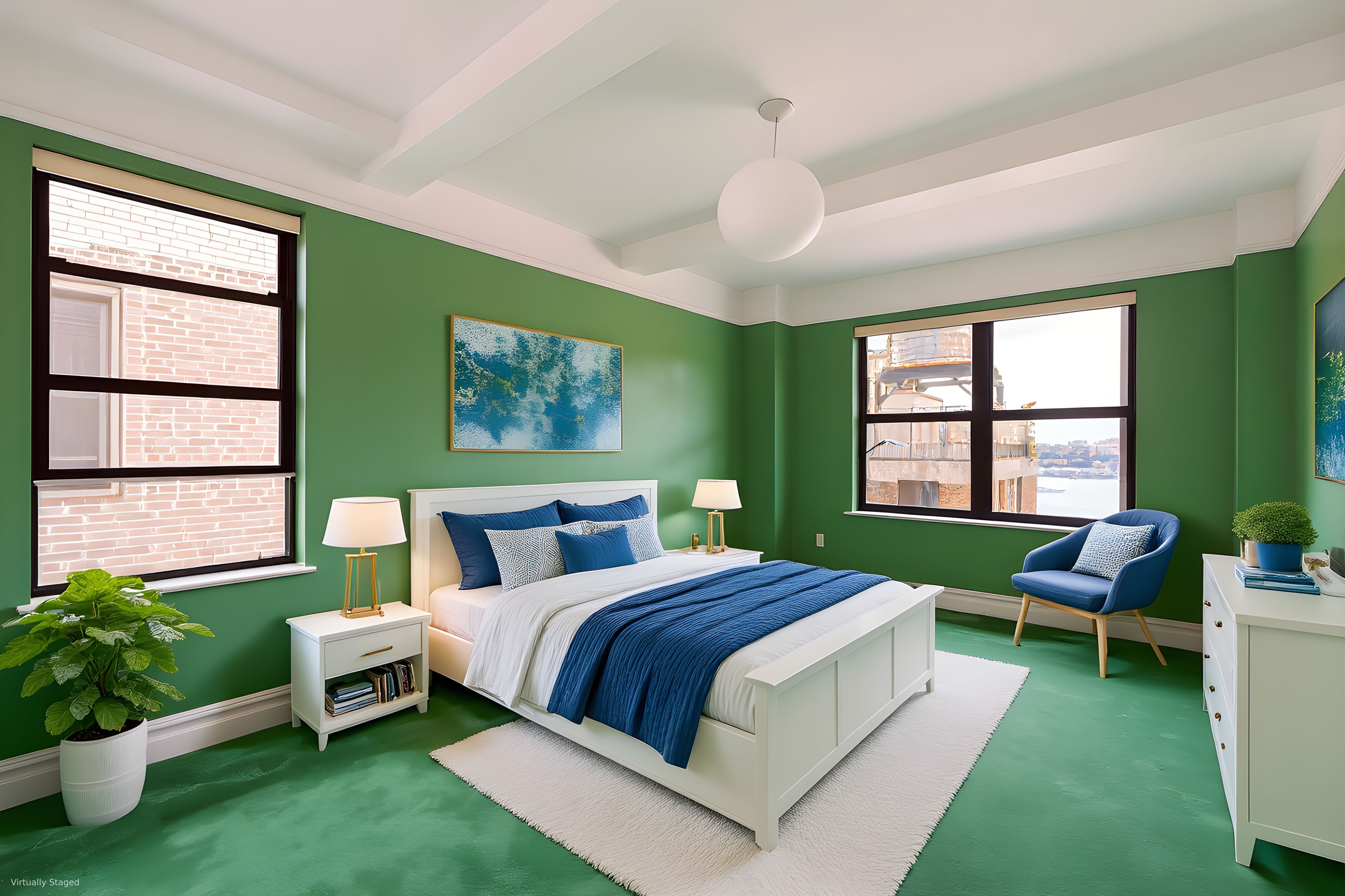 277 West End Avenue, Unit 12MA Manhattan, NY 10023 - Photo 9 of 12 a spacious bedroom with a bed and a window