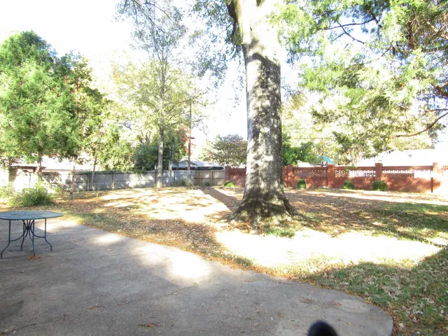 a view of yard with trees