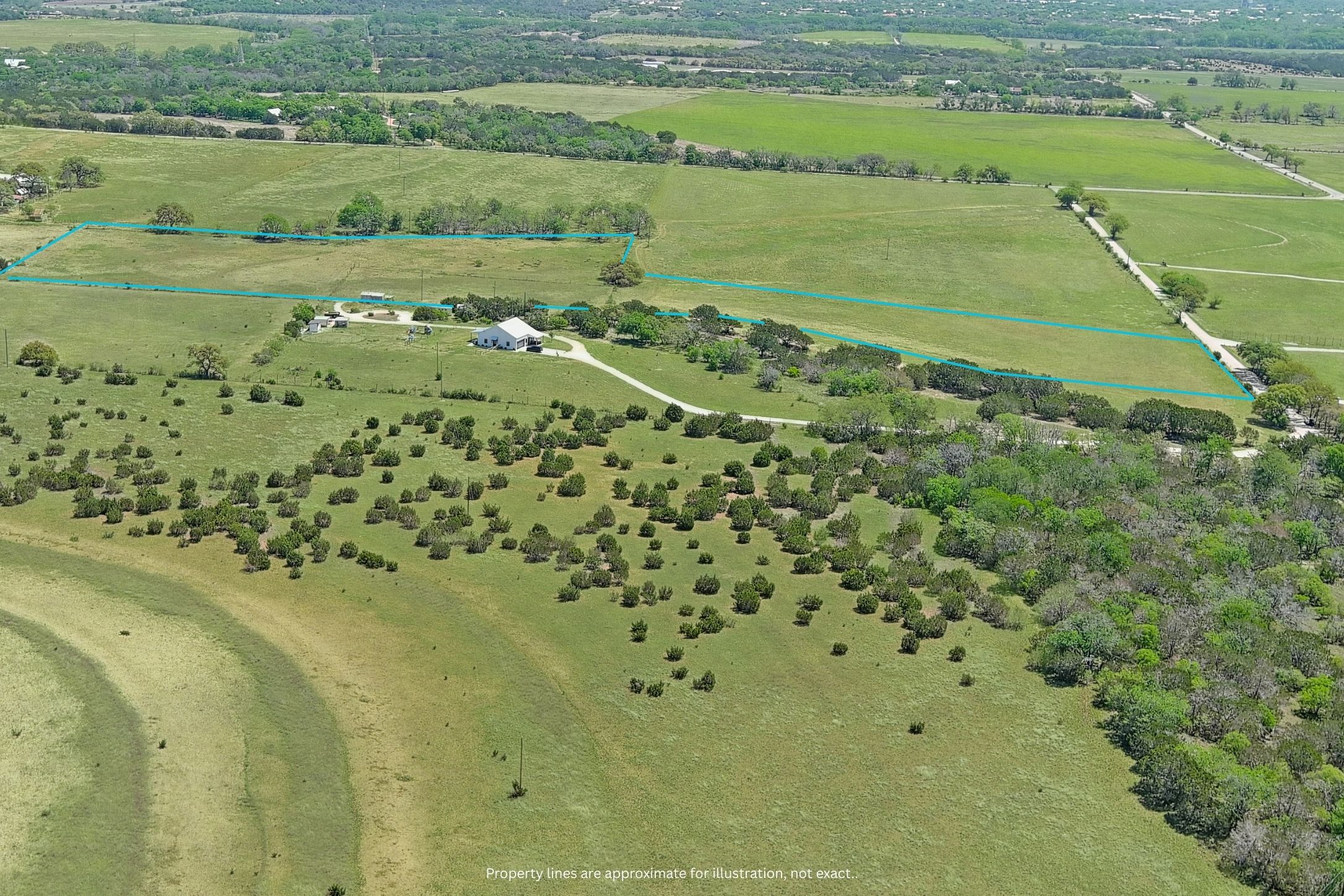 -10 Acres Lower Dietert Road Comfort, TX 78013 - Photo 12 of 20 Aerial view of approximate boundary lines.