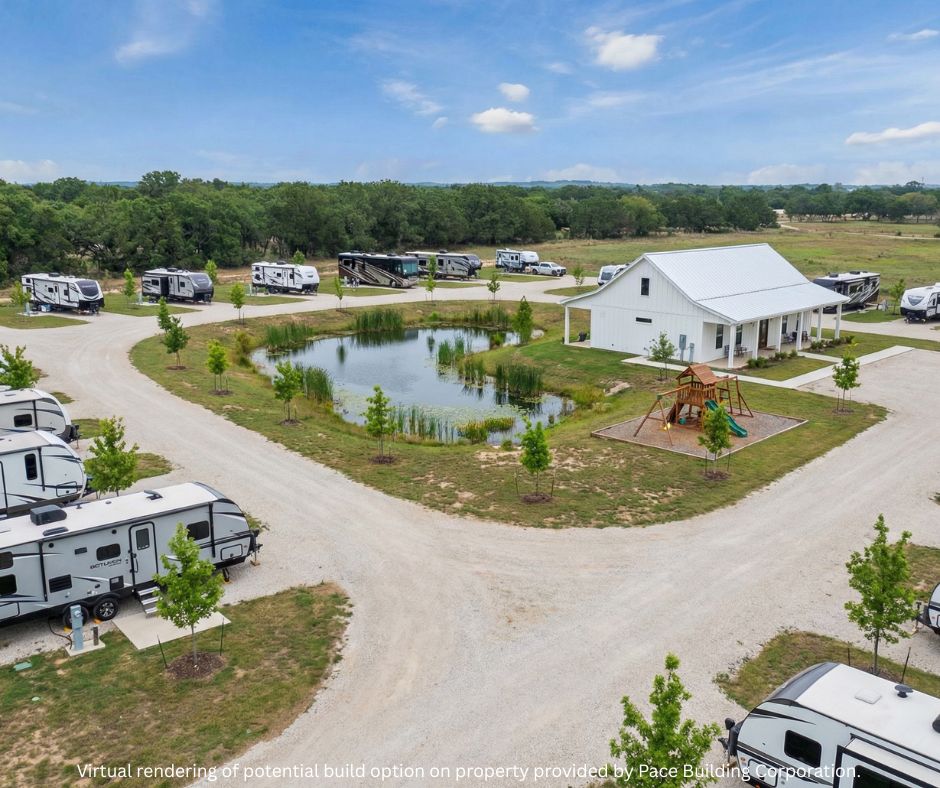 -10 Acres Lower Dietert Road Comfort, TX 78013 - Photo 16 of 20 AI Rendering on property of possible options to be built on unrestricted land - income producing RV Park.