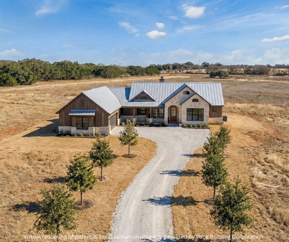 -10 Acres Lower Dietert Road Comfort, TX 78013 - Photo 18 of 20 AI Rendering on property of possible options to be built on unrestricted land with NO HOA - custom home.