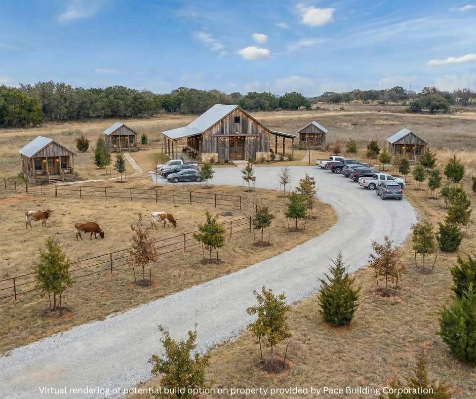 -10 Acres Lower Dietert Road Comfort, TX 78013 - Photo 20 of 20 AI Rendering on property of possible options to be built on unrestricted land - income producing event facility.