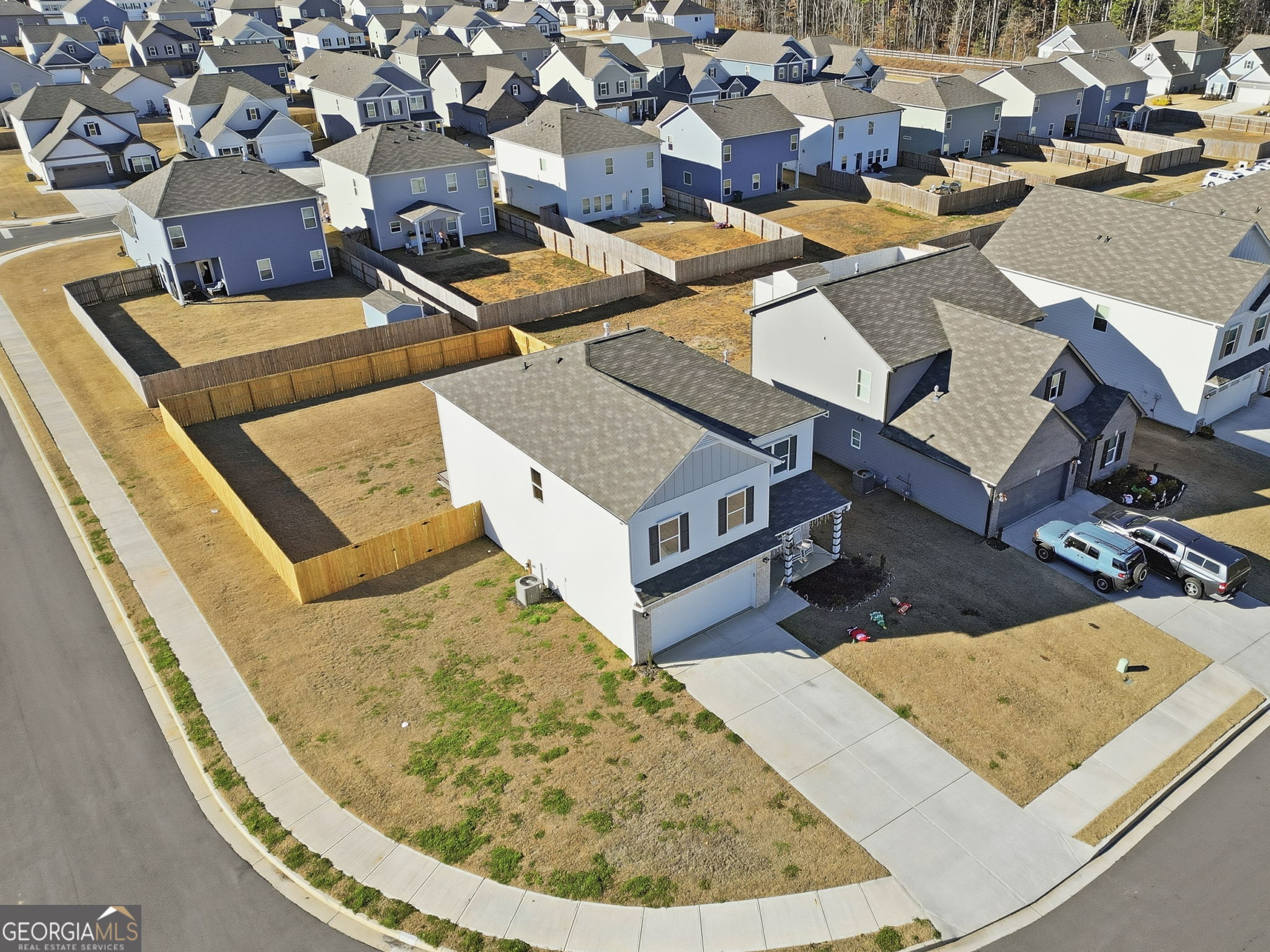 199 Graham Circle Adairsville, GA 30103 - Photo 3 of 49 an aerial view of a house with a swimming pool