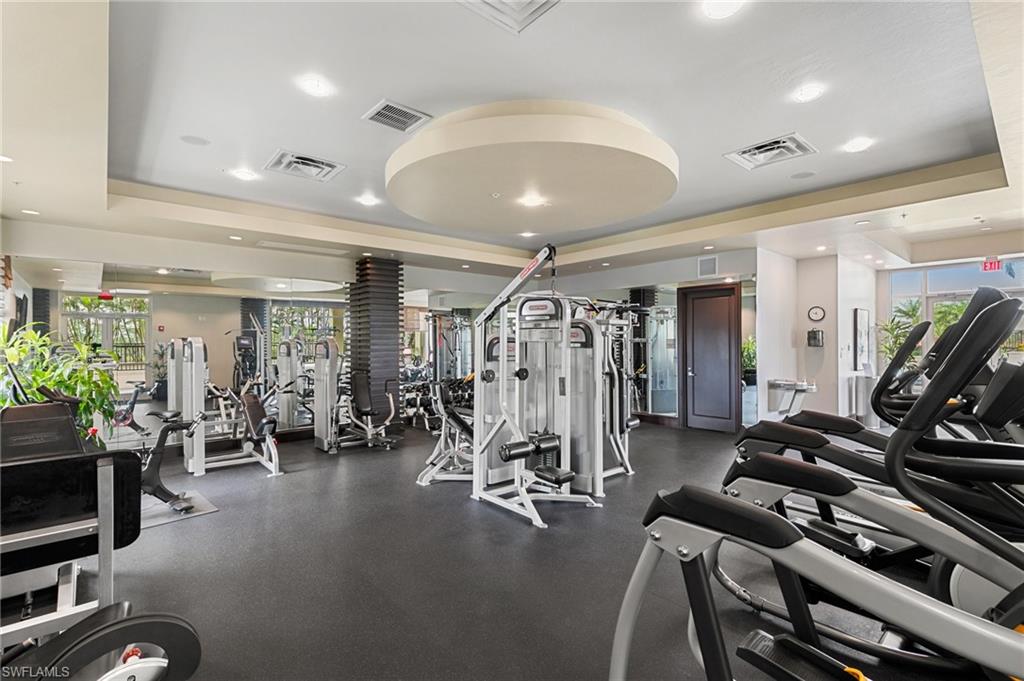 9115 Strada Place, Unit 5406 Naples, FL 34108 - Photo 48 of 50 a view of a room with gym equipment