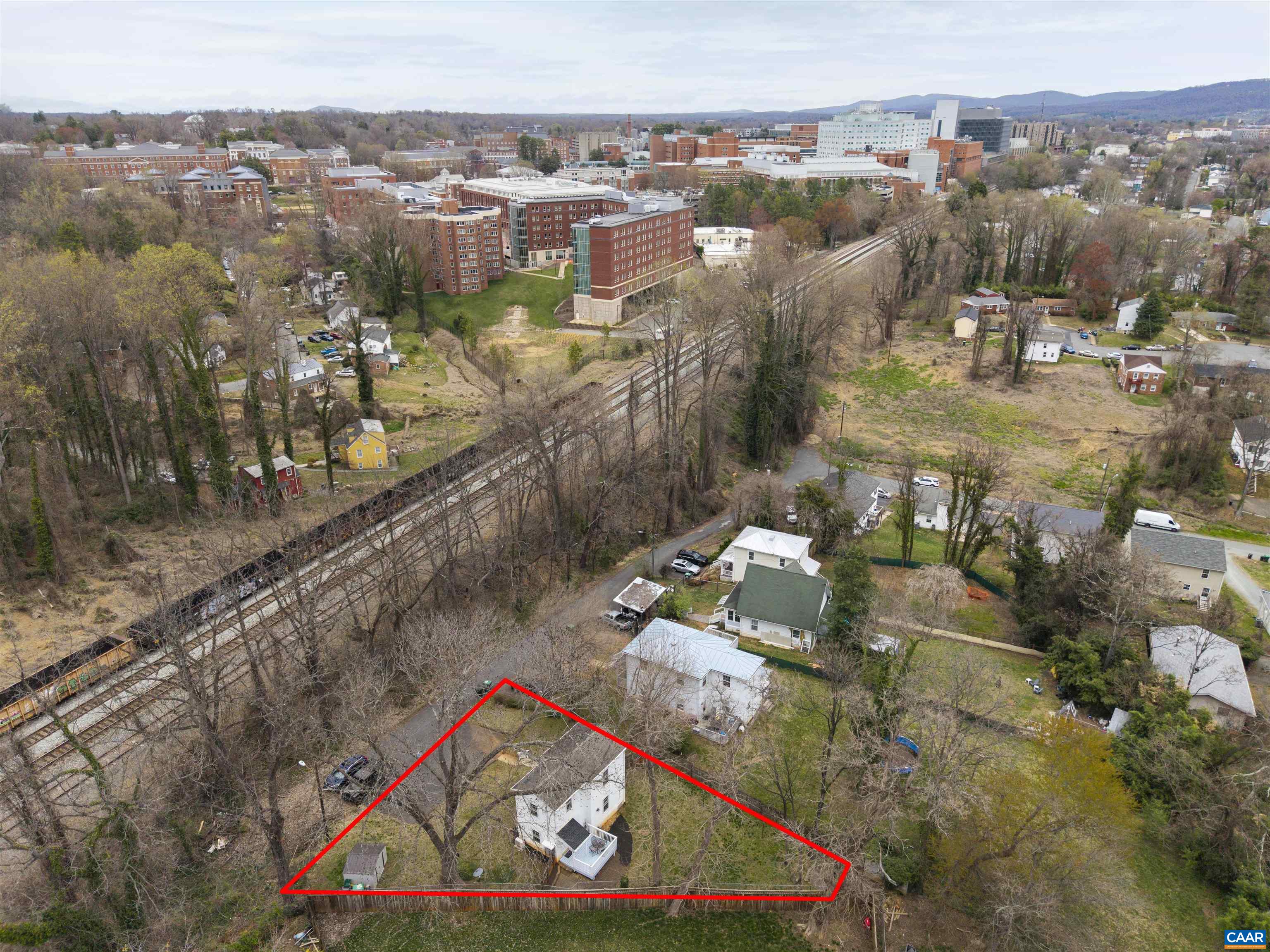 1625 Grove St Extension Charlottesville, VA 22903 - Photo 23 of 24 an aerial view of residential houses with outdoor space