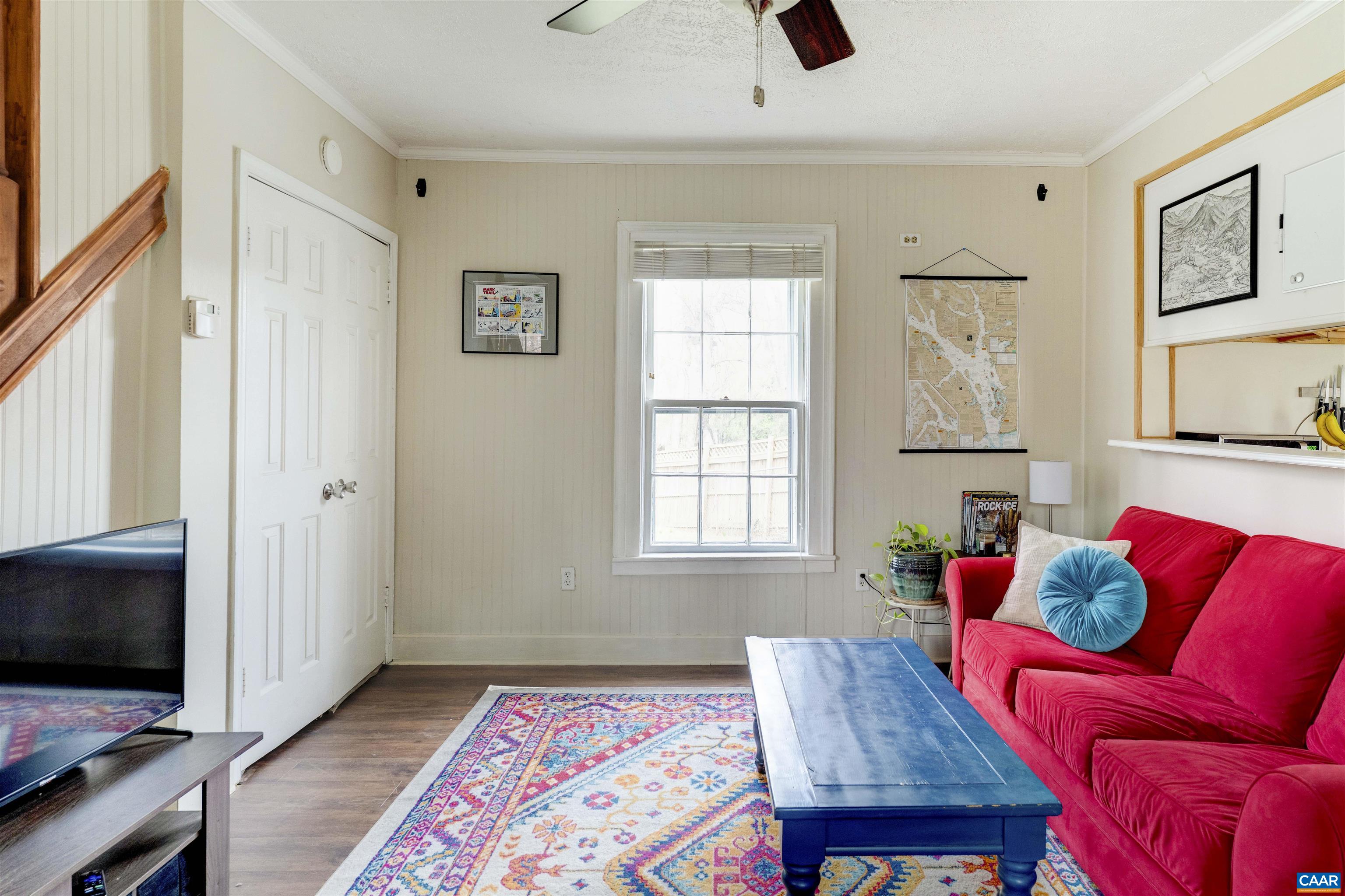1625 Grove St Extension Charlottesville, VA 22903 - Photo 6 of 24 a living room with furniture and a flat screen tv