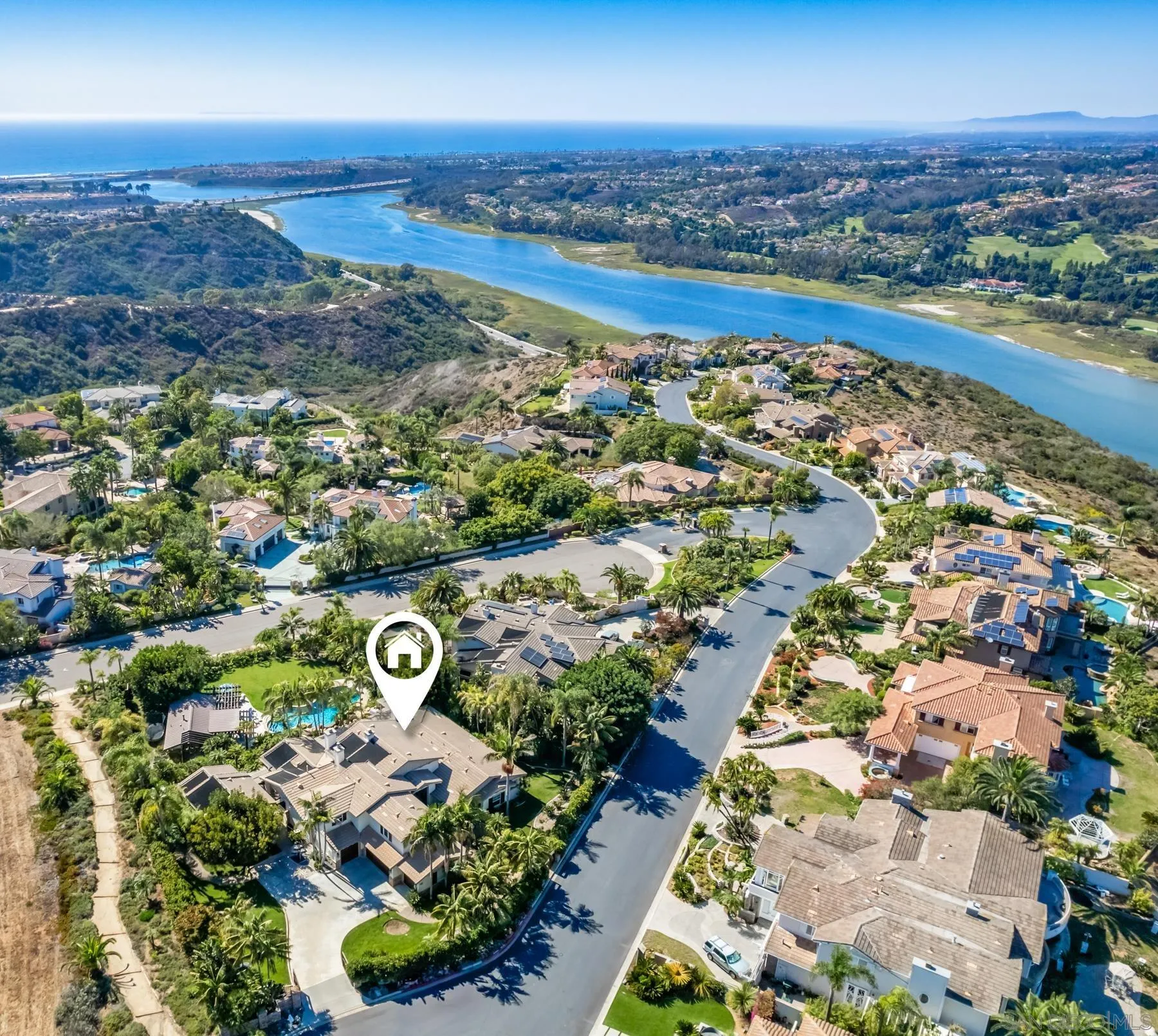 1650 Bella Laguna Court Encinitas, CA 92024 - Photo 41 of 41 an aerial view of residential houses with outdoor space