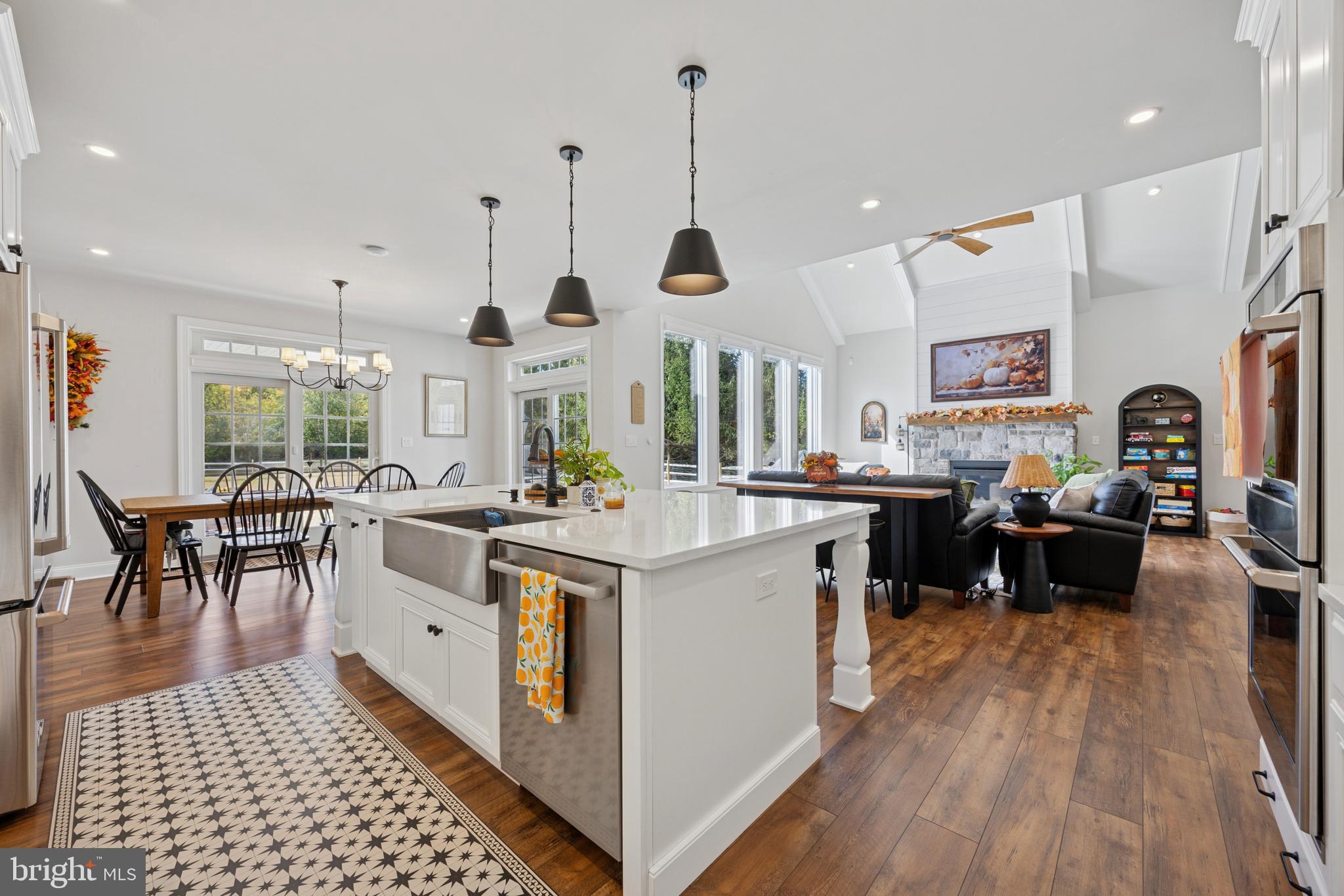 232 South Sugan Road New Hope, PA 18938 - Photo 7 of 31 a large kitchen with lots of counter space and windows