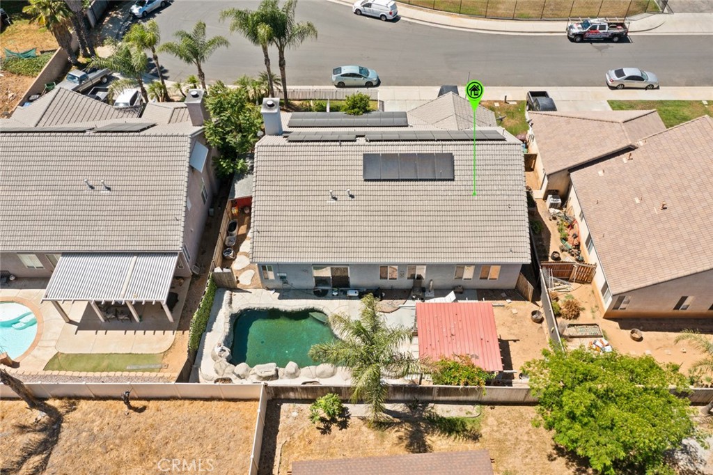 410 Windfields Way Beaumont, CA 92223 - Photo 27 of 41 an aerial view of a house with outdoor seating