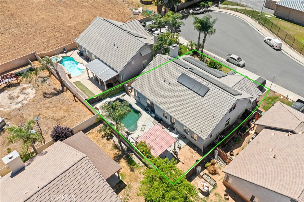 410 Windfields Way Beaumont, CA 92223 - Photo 28 of 41 an aerial view of a house with a yard