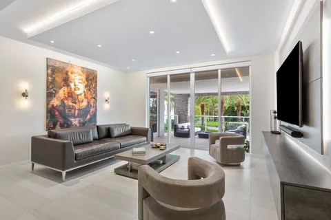 a kitchen with a sink and counter top space