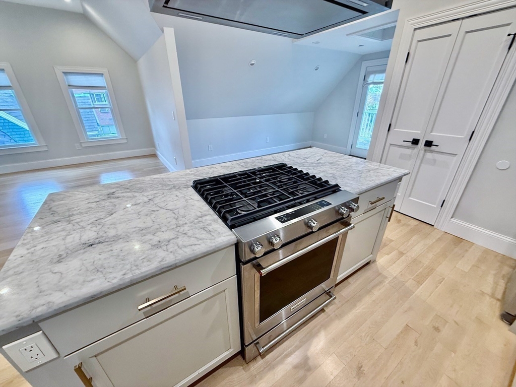 28 Dix Street, Unit 3 Boston, MA 02122 - Photo 8 of 34 a close view of stove top oven sitting inside of a kitchen