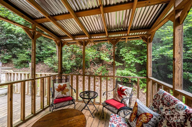 a view of a chairs in balcony