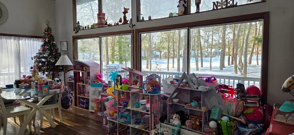 a very nice looking room with a large window