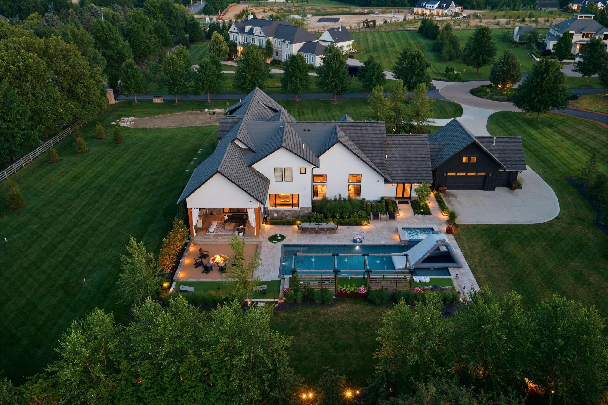 10122 Concord Road Dublin, OH 43017 - Photo 115 of 119 Evening Birdseye View