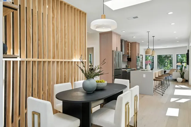 a bedroom with a bed and a cabinets