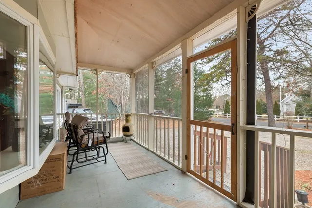 a view of outdoor space with chairs