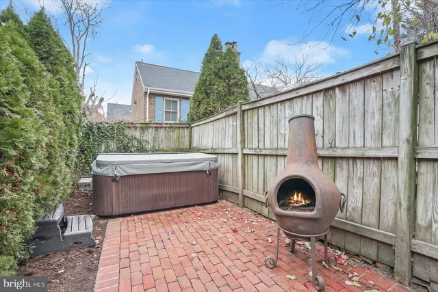 a view of outdoor space and deck