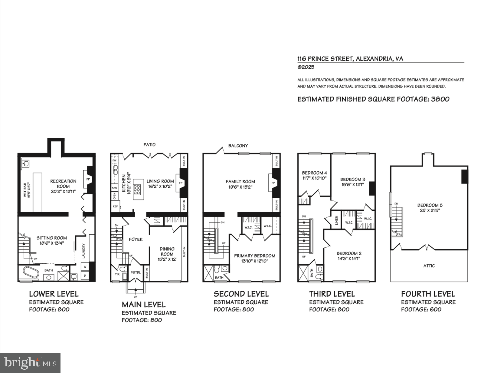 116 Prince Street Alexandria, VA 22314 - Photo 38 of 38 116 Prince St Floor Plans