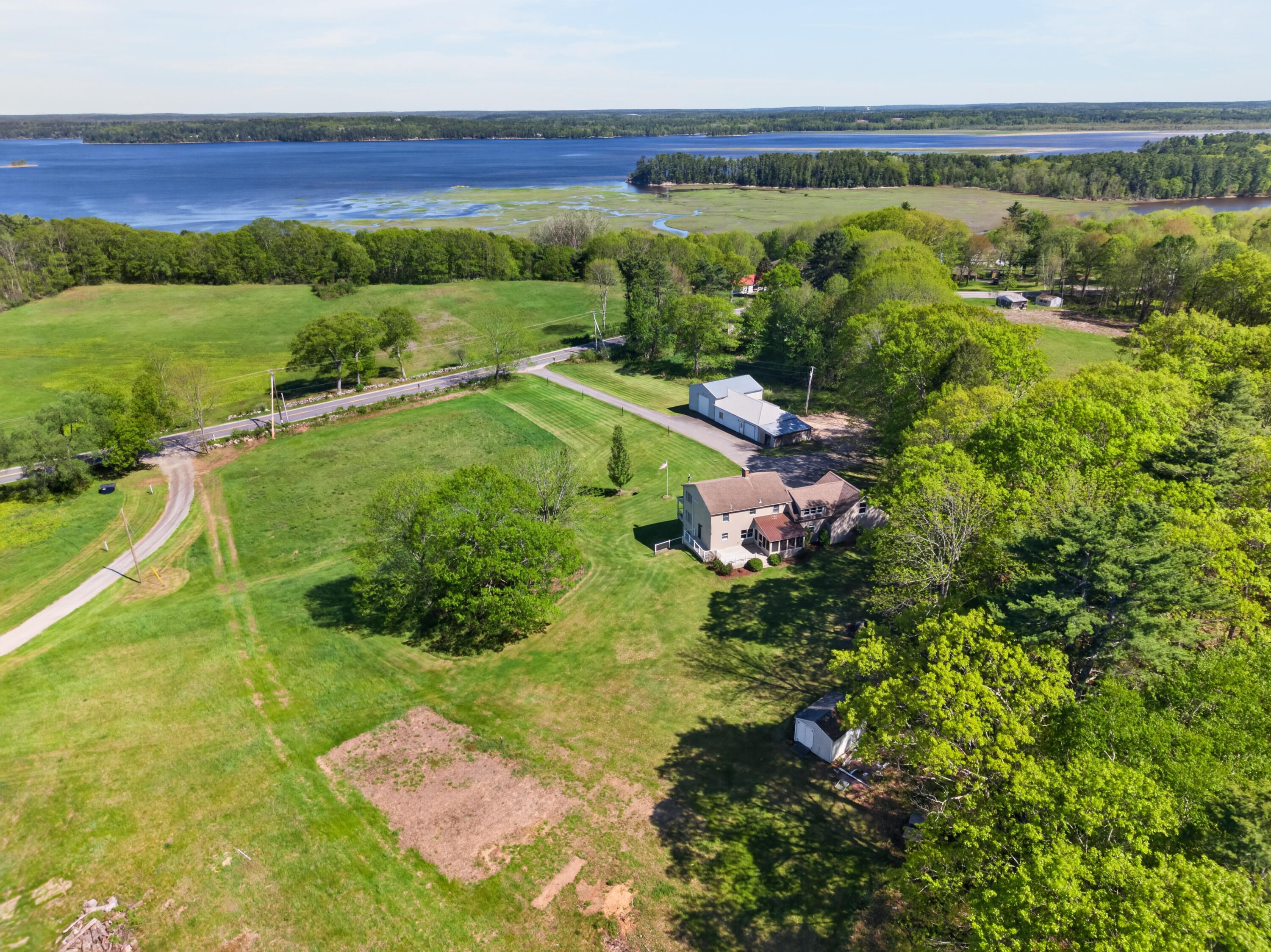 467 Bay Road Bowdoinham, ME 04008 - Photo 76 of 86 Aerial View