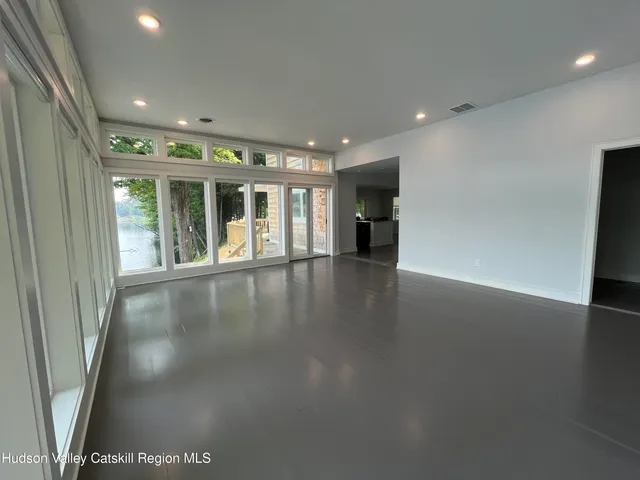 a view of an entryway of a room