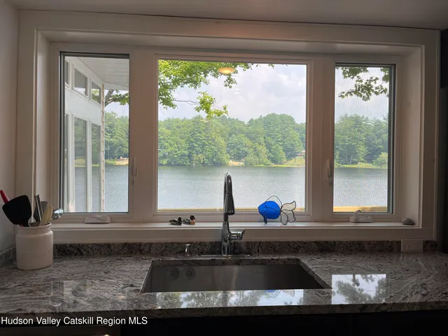 a view of a window and fire pit