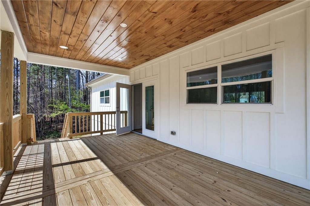 88 Carolyn Path Rockmart, GA 30153 - Photo 14 of 73 a view of balcony with wooden floor