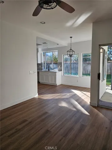 a view of livingroom with hardwood floor and window