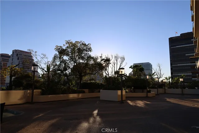 a view of wooden door