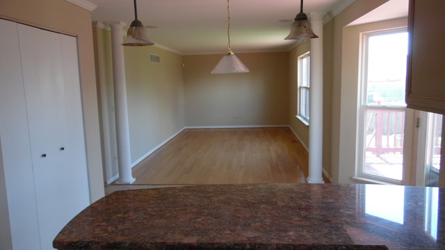 152 Sedgewicke Drive Romeoville, IL 60446 - Photo 7 of 16 en empty room with wooden floor and windows