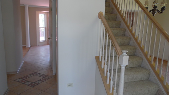 152 Sedgewicke Drive Romeoville, IL 60446 - Photo 10 of 16 a view of a hallway with wooden floor and entryway